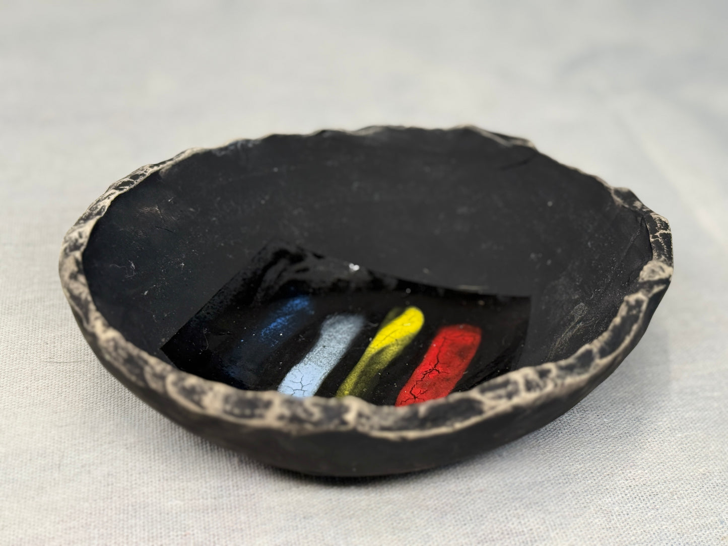 6 Napkin Rings and Bowl